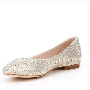 Antonio Melani Luko Gold Jewel Sparkle Flats